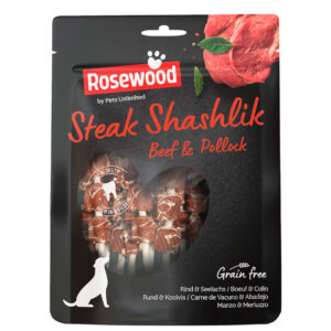 Steak Shashlik Rosewood ternera y bacalao