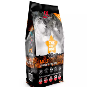 Alpha Spirit The Only One Multiprotein es un pienso de alta calidad diseñado para satisfacer las necesidades nutricionales de los perros.