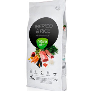 Natura Diet Pienso de Ibérico y Arroz para Perros